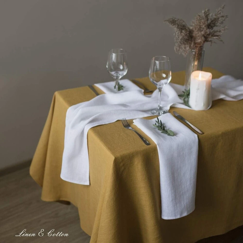 Linen & Cotton Hygge staltiesė, 100% linas