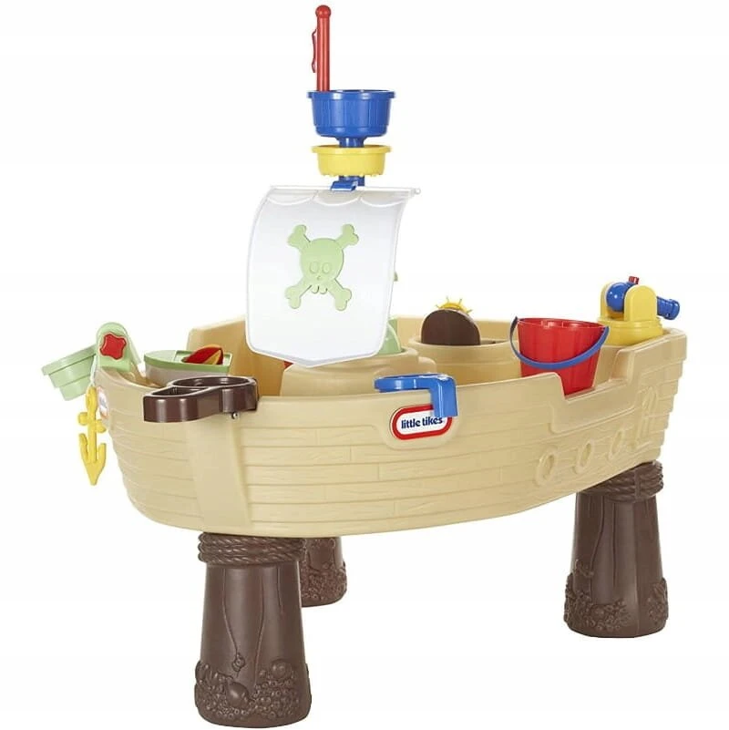 LITTLE TIKES smėlio dėžė, sodo vandens stalas, piratų laivas žaidimams