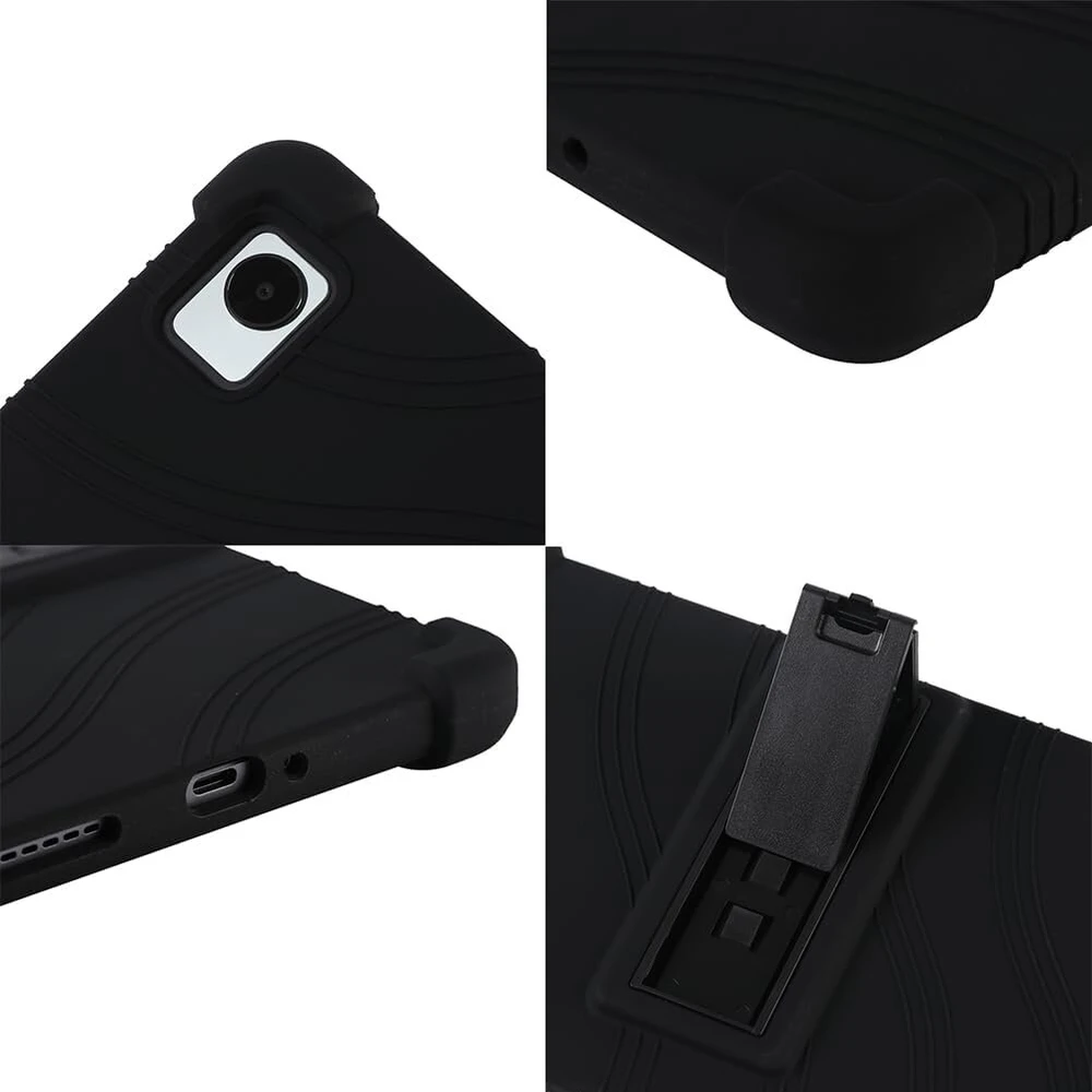 Liujiami dėklas, skirtas Blackview Tab 60 - sulankstomas vientisas minkšto silikono dėklas su stovu, itin plonas apsauginis dėklas, skirtas Blackview Tab 60 planšetiniam kompiuteriui 8,68 colio 2023