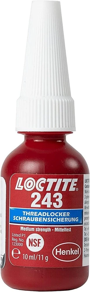 Loctite 243 Sriegių Fiksatorius, Vidutinio Stiprumo, 10 ml