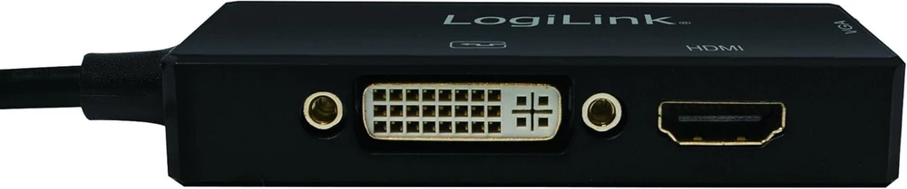 Logilink Cv0109 4k Displayport į Dvi/hdmi/vga adapteris, juodas