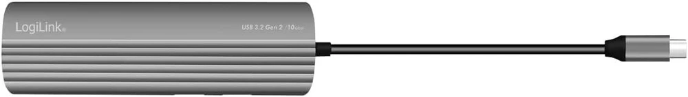 Logilink Ua0415 itin plonas Usb 3.2 Gen2 šakotuvas, 2 x Usb-a, 8 x Usb-c, su Pd (power Delivery), 100 W, pilka