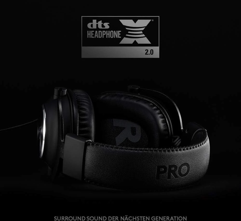 Logitech G Pro X (2-osios kartos) žaidimų ausinės (su Mėlyna Vo! Ce, Dts Headphone: X 7.1 ir Pro-g 50 mm garsiakalbiais, skirtos Pc, Ps4, Switch, XBOX One, Vr), juodos