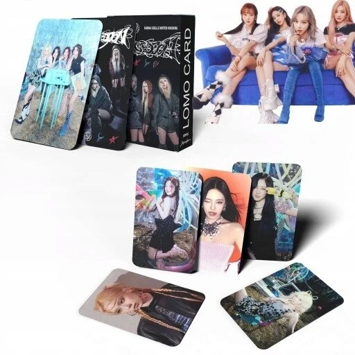 Plakatas Lomo kpop aespa peripheral collectible atvirukai mažos kortelės 55vnt