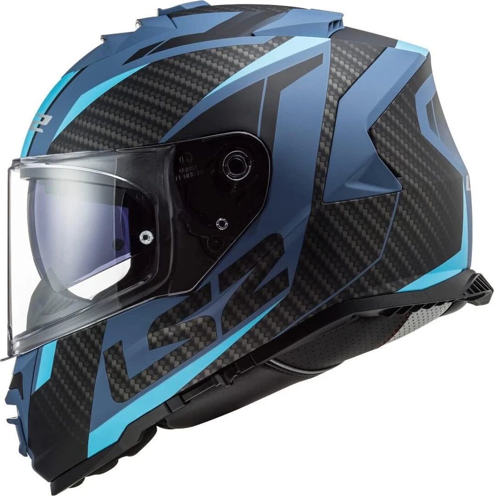 Ls2 viso veido šalmas Ff800 Storm Ii L Racer Matte Juodas / Mėlyna