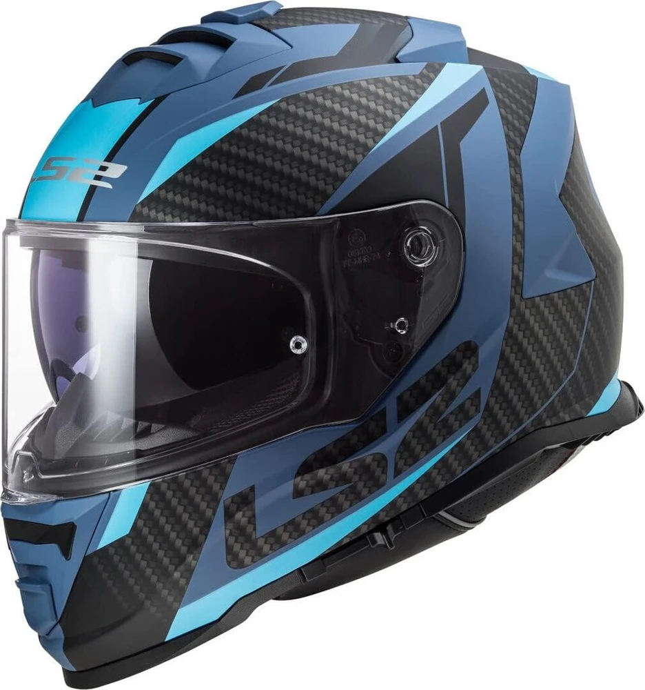 Ls2 viso veido šalmas Ff800 Storm Ii L Racer Matte Juodas / Mėlyna