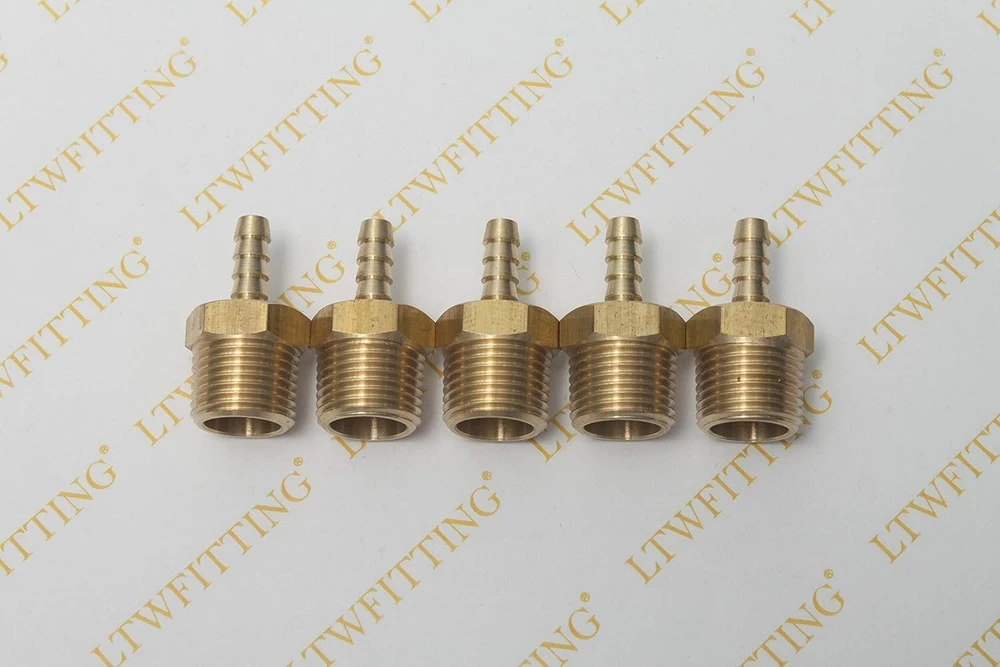Ltwfitting žalvarinės jungtys, 1/2 colio išorinis sriegis R x 6 mm žarna (5 vnt.)