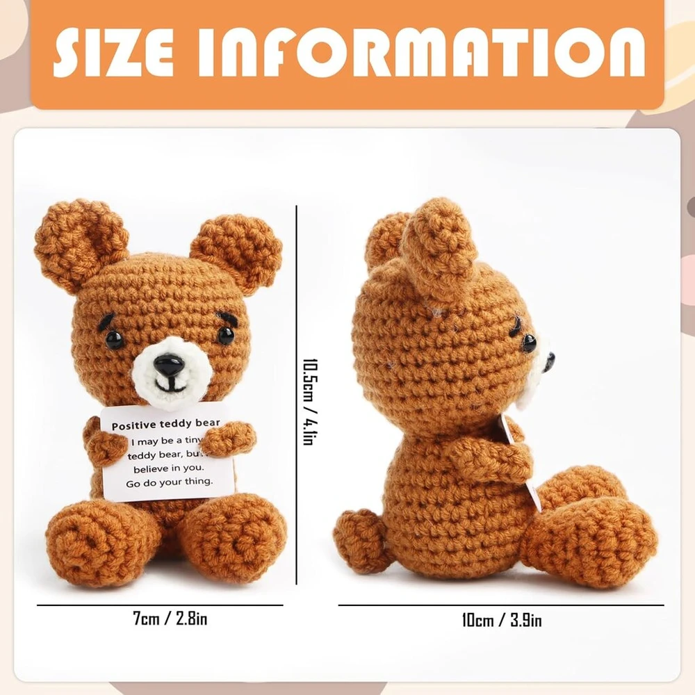 Lucky Charm Bear kišeninis apkabinimas, Lucky Bear mažos dovanėlės moterims, drąsos dovana, pasveikimo dovana, pirmoji mokslo metų dienos dovana suaugusiems ir vaikams