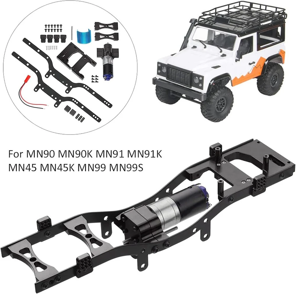 Lybunair metalinis rėmo laikiklis su variklio rinkiniu, metaliniai traukos strypai, pavaros komponentų galios dalis, tinkama Mn90 Mn90k Mn91 Mn91k Mn45 Mn45k Mn99 Mn99s
