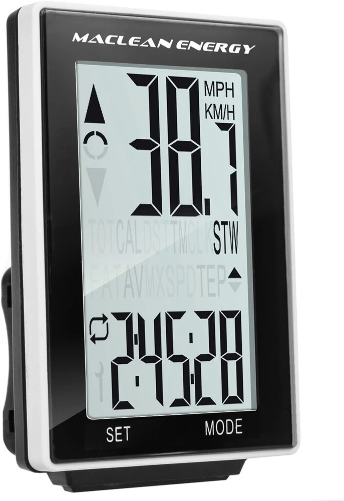 Maclean Mce 16 in 1 dviračio kompiuteris, spidometras, odometras, skaitmeninis dviračio spidometras
