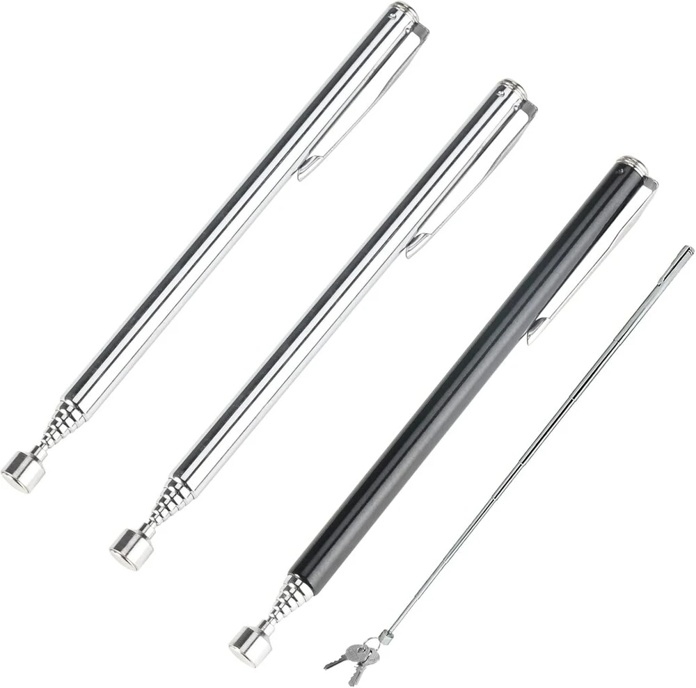 Magnetinis teleskopinis strypas, magnetinis keltuvas, ištraukiamas magnetas arba teleskopinis magnetas, magnetinis teleskopinis strypas, įrašymo įrankis, keltuvas, ištraukiamos metalinės dalys, monetos, varžtai, magnetinis strypas, sidabrinis magnetinis s