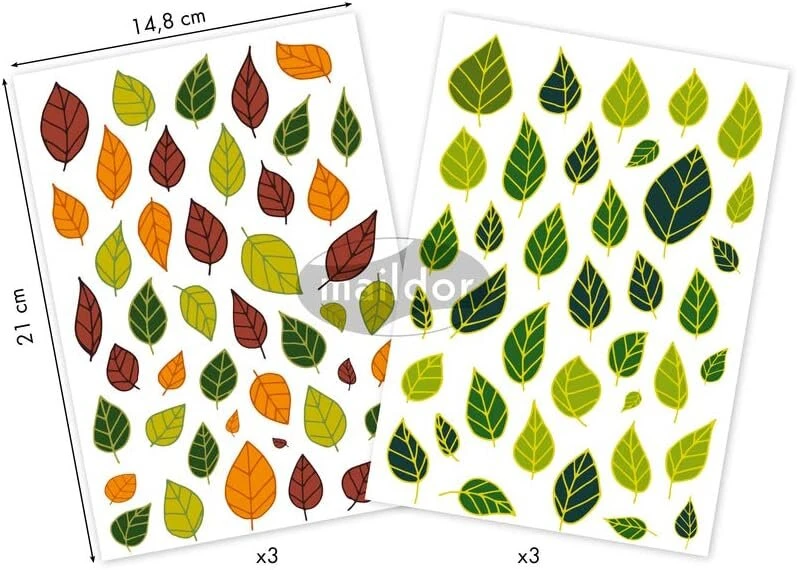 Maildor Ae142c lipdukų rinkinys, 6 lapai, Decoraty, Din A5 formatas, 14,8 x 21 cm, idealus vaikams nuo 2 metų, 1 pakuotė