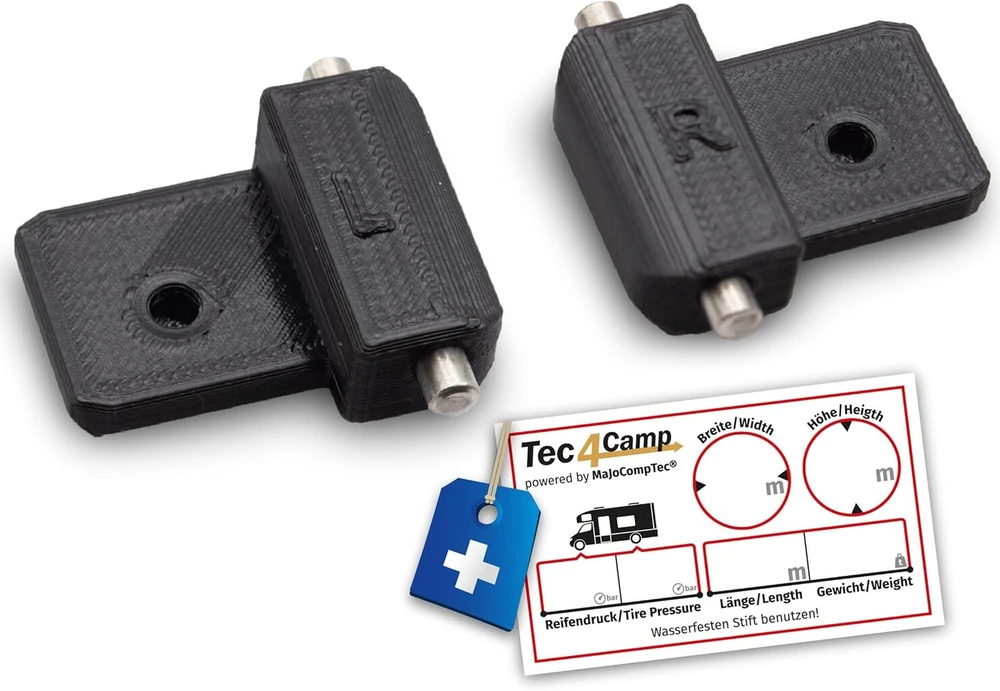 Majocomptec® Jungties galvutės komplektas, tinkamas Remis teleskopiniam kreiptuvui | Atsarginė dalis kemperio lango užtamsinimui | Suderinamas su Ducato Transit Sprinter Master (camperpart Gk-remifront)