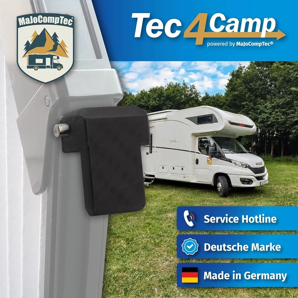 Majocomptec® Jungties galvutės komplektas, tinkamas Remis teleskopiniam kreiptuvui | Atsarginė dalis kemperio lango užtamsinimui | Suderinamas su Ducato Transit Sprinter Master (camperpart Gk-remifront)