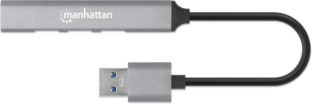 Manhattan 4 prievadų Usb-a šakotuvas 3x480mbit/s 1xgbit/s Usb-a kištukas