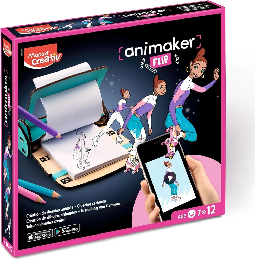 Maped Creative 907068 Animaker Flip rinkinys, juodas, normalus