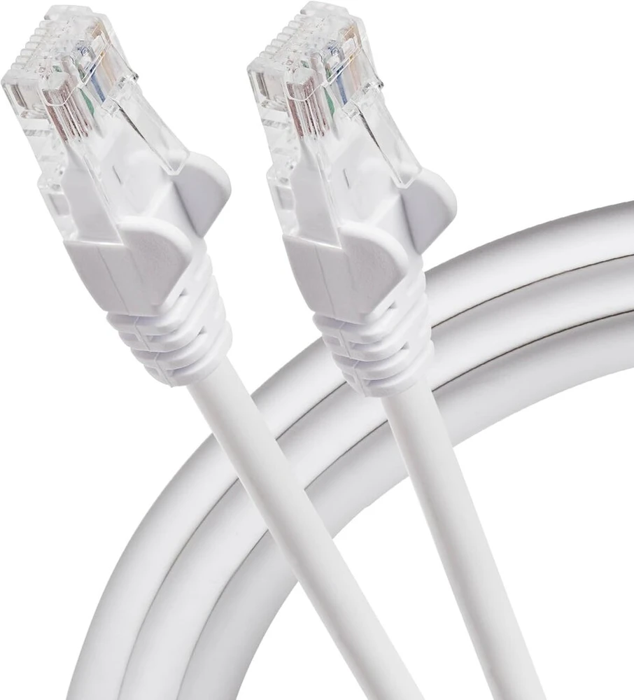 Maplin ethernet kabelis 1 m baltas cat6 gigabit utp lan tinklo kabelis rj45 didelio greičio 10 gbps suderinamas su nešiojamuoju kompiuteriu, pc, ps4, ps5, XBOX, switch, modemu, maršrutizatoriumi, išmaniuoju televizoriumi, spausdintuvu, sky box, wifi plėti
