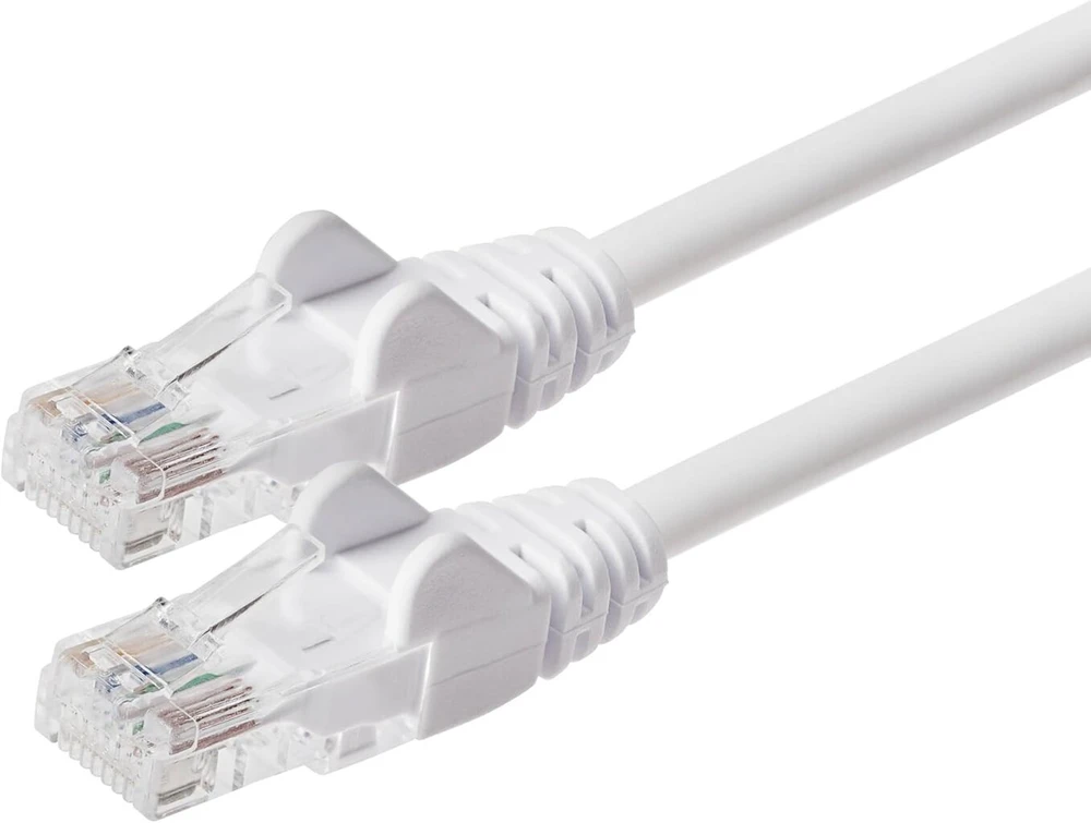 Maplin ethernet kabelis 1 m baltas cat6 gigabit utp lan tinklo kabelis rj45 didelio greičio 10 gbps suderinamas su nešiojamuoju kompiuteriu, pc, ps4, ps5, XBOX, switch, modemu, maršrutizatoriumi, išmaniuoju televizoriumi, spausdintuvu, sky box, wifi plėti