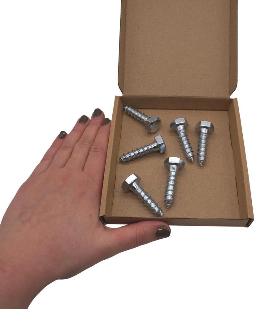 Marcopol (6 vnt.) Din 571 cinkuoto plieno šešiakampiai medvaržčiai M10 x 40 mm, šešiabriauniai varžtai, šešiabriaunė galvutė, vežimėlio varžtai (6, M10 x 40 mm), sidabriniai