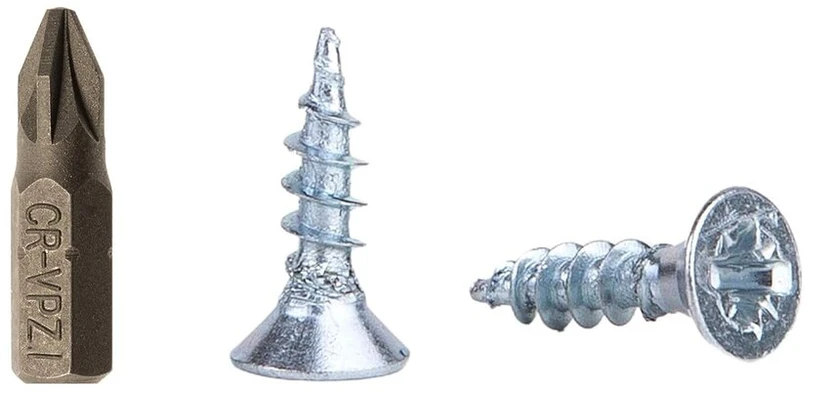 Marcopol medvaržčiai, cinkuotas plienas, 3,0 x 10 mm, įleidžiama galvutė, "pozi" galvutės medienos drožlių plokštės varžtai, 100 vnt.