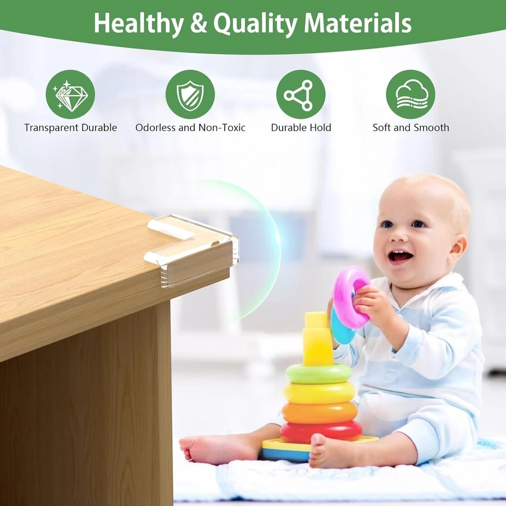 Maricato kraštų apsaugos, kampų apsaugos, 24 vnt., L formos kraštų apsauga, skaidri kraštų apsauga