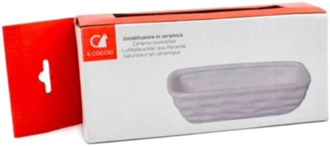 Martini Spa Il Coccio Garintuvas-oro drėkintuvas dryžuotas padėklas, baltas, vienas