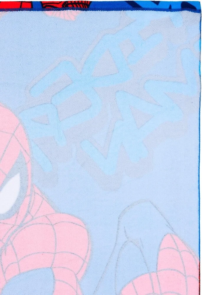 Marvel Spiderman paplūdimio rankšluostis didelis | mažos dovanėlės berniukams | vonios rankšluostis | rankų rankšluostis | atostogos | 70 x 140 cm | vonios rankšluosčiai | vonios rankšluostis | dovanų idėjos | Žmogus-voras