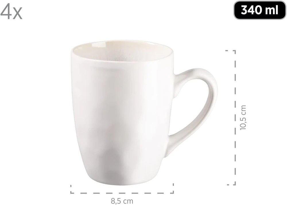 Mäser Stoneware Frozen indų rinkinys