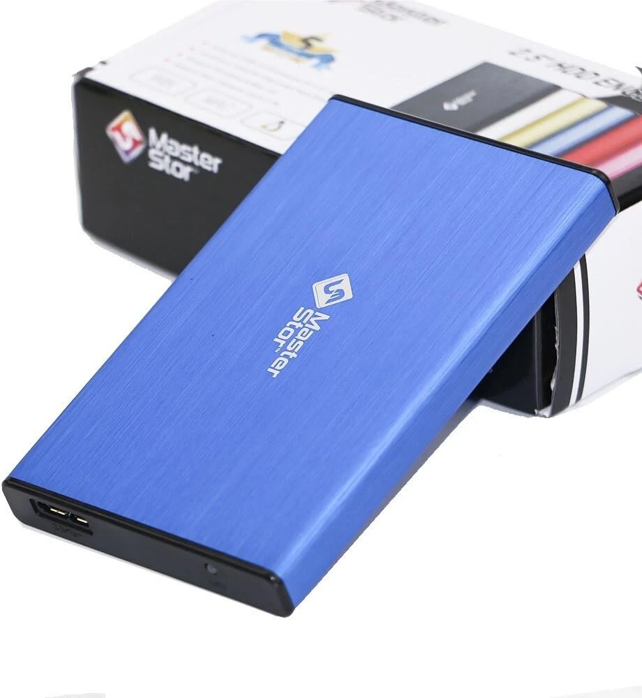 Masterstor Usb 3.0 itin greitas nešiojamas išorinis kietasis diskas 2.5 colio Sata išorinis kietasis diskas nešiojamam kompiuteriui 80 Gb mėlynas