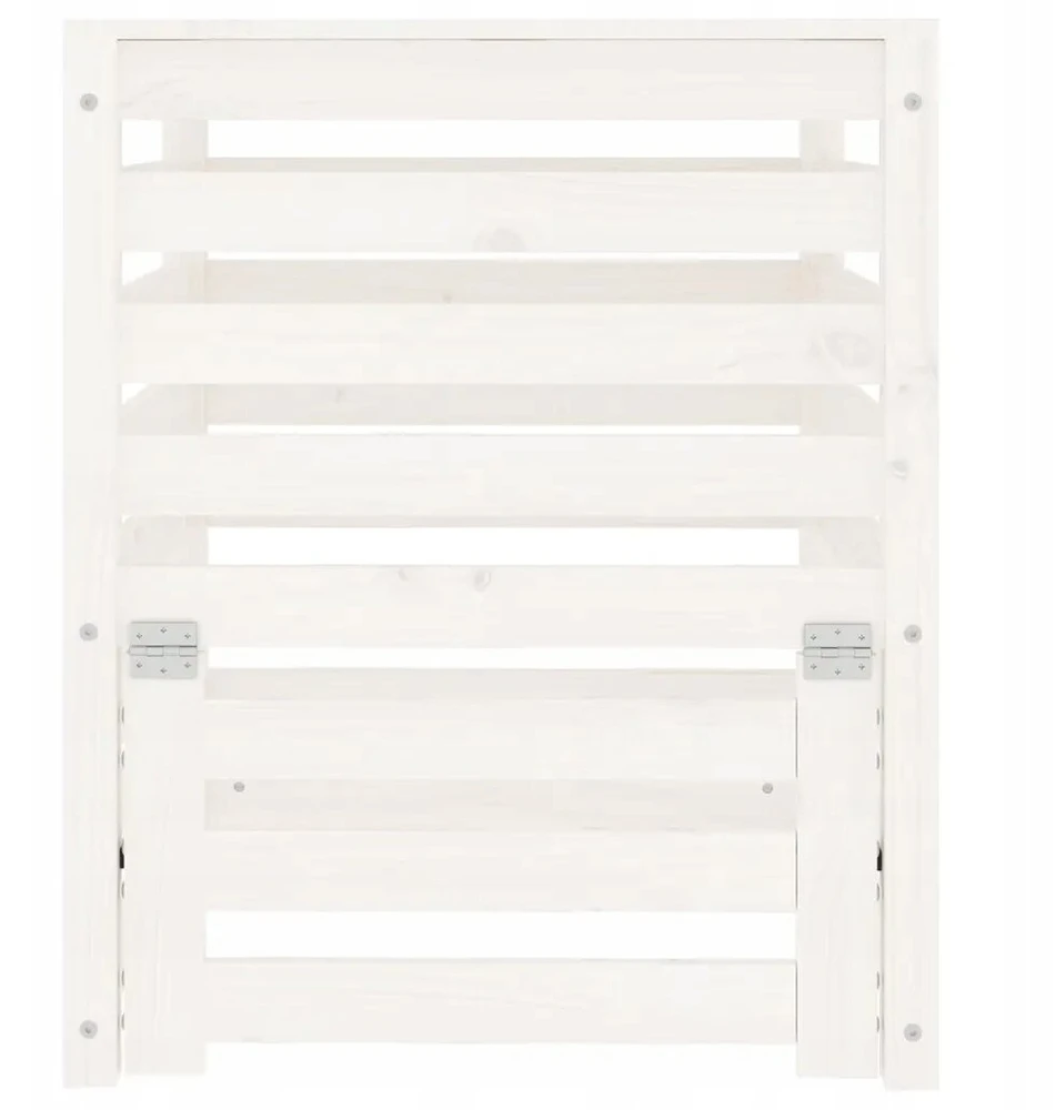 Medinis kompostavimo konteineris 63,5x63,5x77,5 cm, baltas