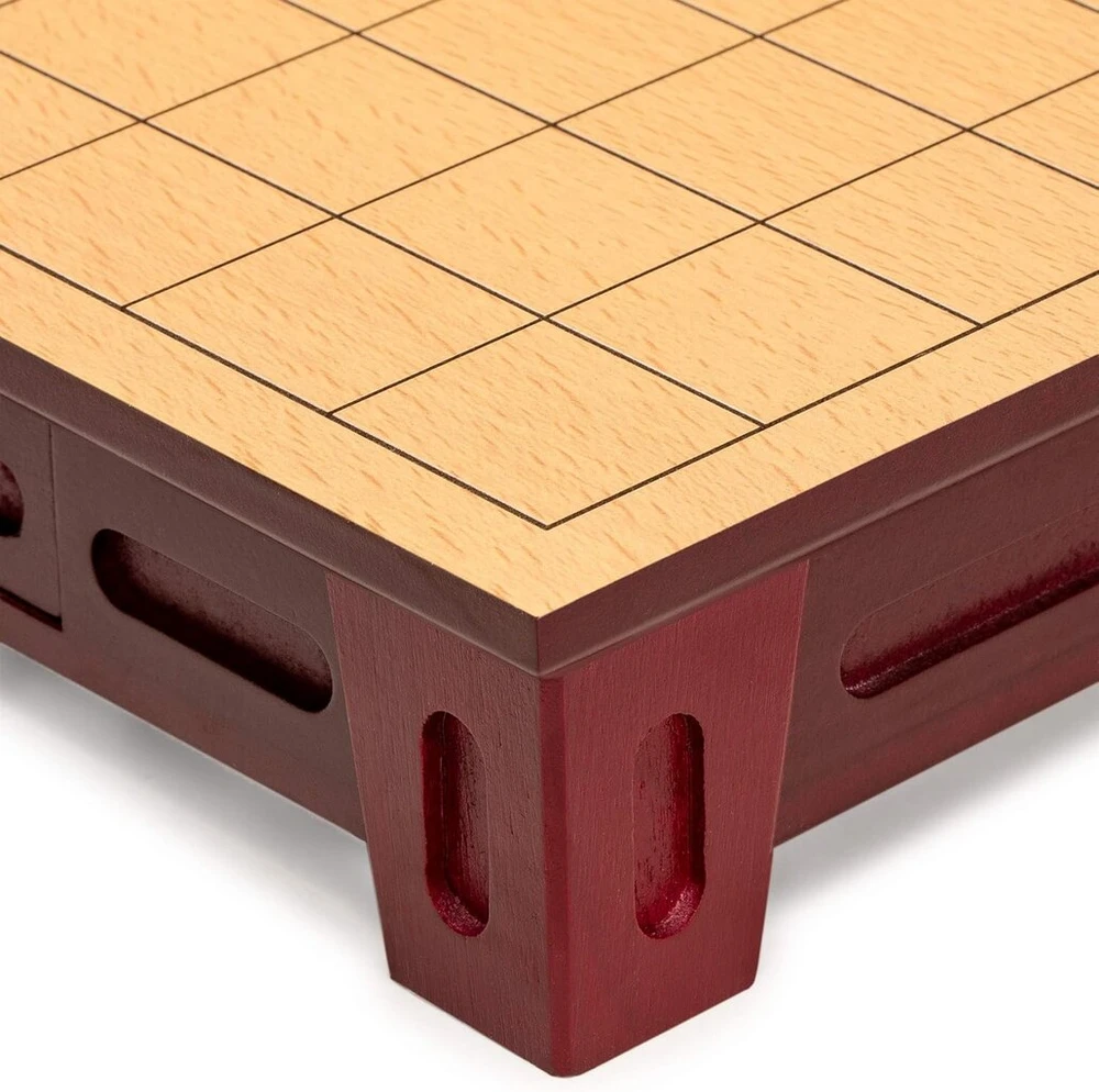 Medinis Shogi stalas su stalčiais, žaidimo rinkinys