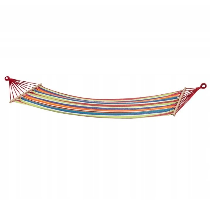 Medvilninis hamakas su skersiniu 200 x 80 cm, tvirtas