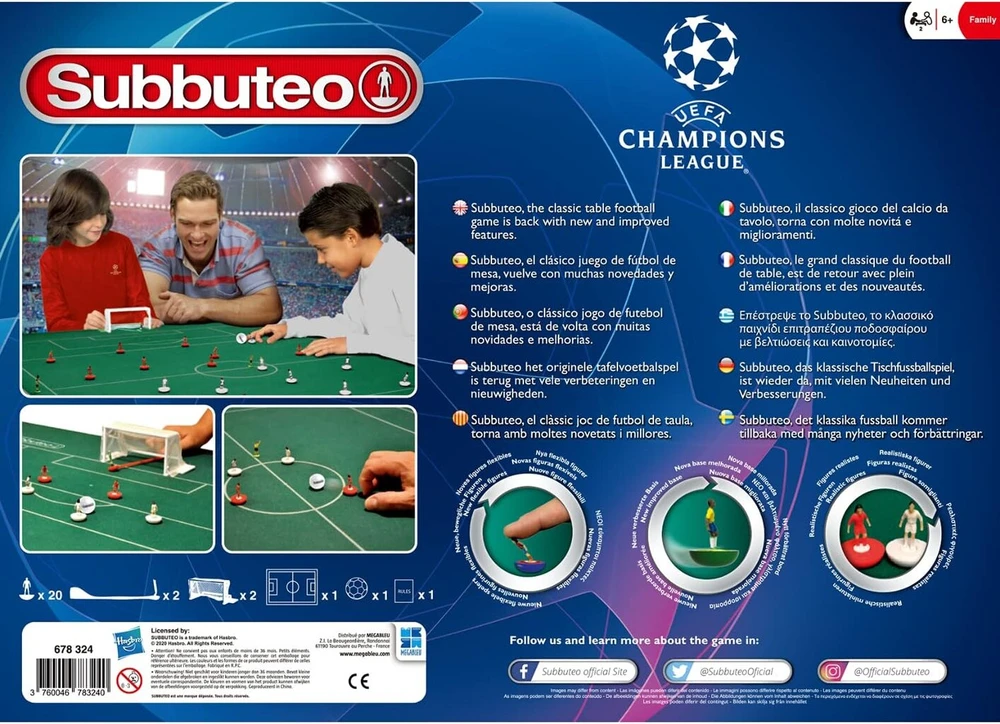 Megableu Editions Subbuteo Champions League, 678 324 Above, 678 324 daugiaspalvis
