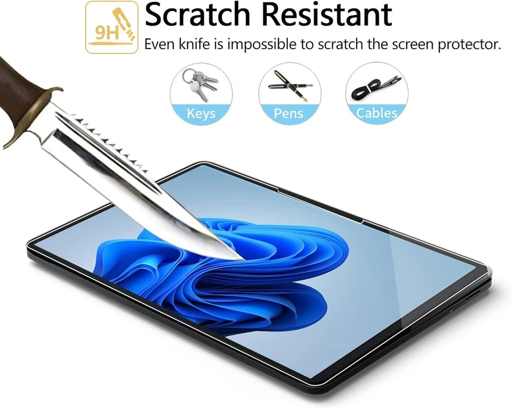 Megoo [2 Pack] Ekrano apsauga, skirta Microsoft Surface Nešiojamas kompiuteris Studio 2/1 (14.4 colio), lengvas montavimas, atspari įbrėžimams, suderinama su dėklu ir Surface Pen, grūdintas stiklas