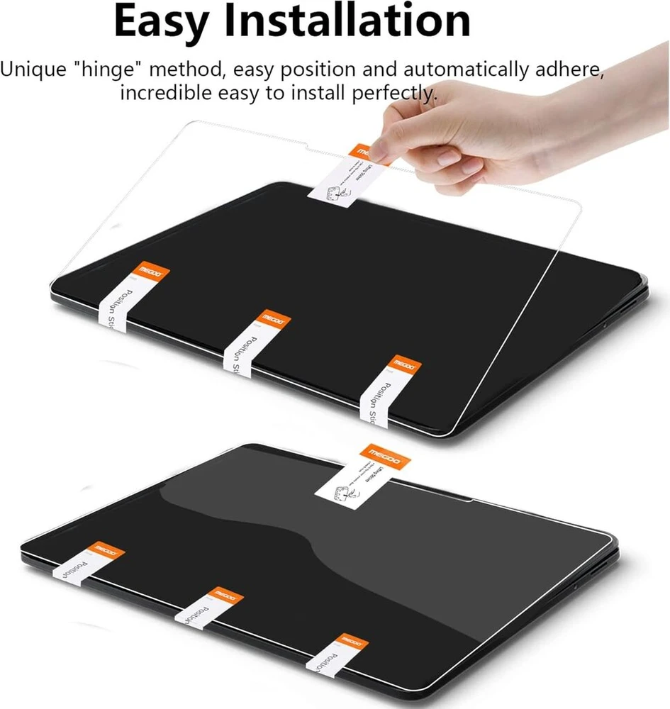 Megoo [2 Pack] Ekrano apsauga, skirta Microsoft Surface Nešiojamas kompiuteris Studio 2/1 (14.4 colio), lengvas montavimas, atspari įbrėžimams, suderinama su dėklu ir Surface Pen, grūdintas stiklas