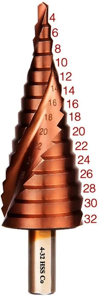 Mengshen kobalto pakopinis grąžtas 4-32 mm spiralinis griovelis Hss M35 nerūdijančio plieno plokštės gręžimo plokštėms