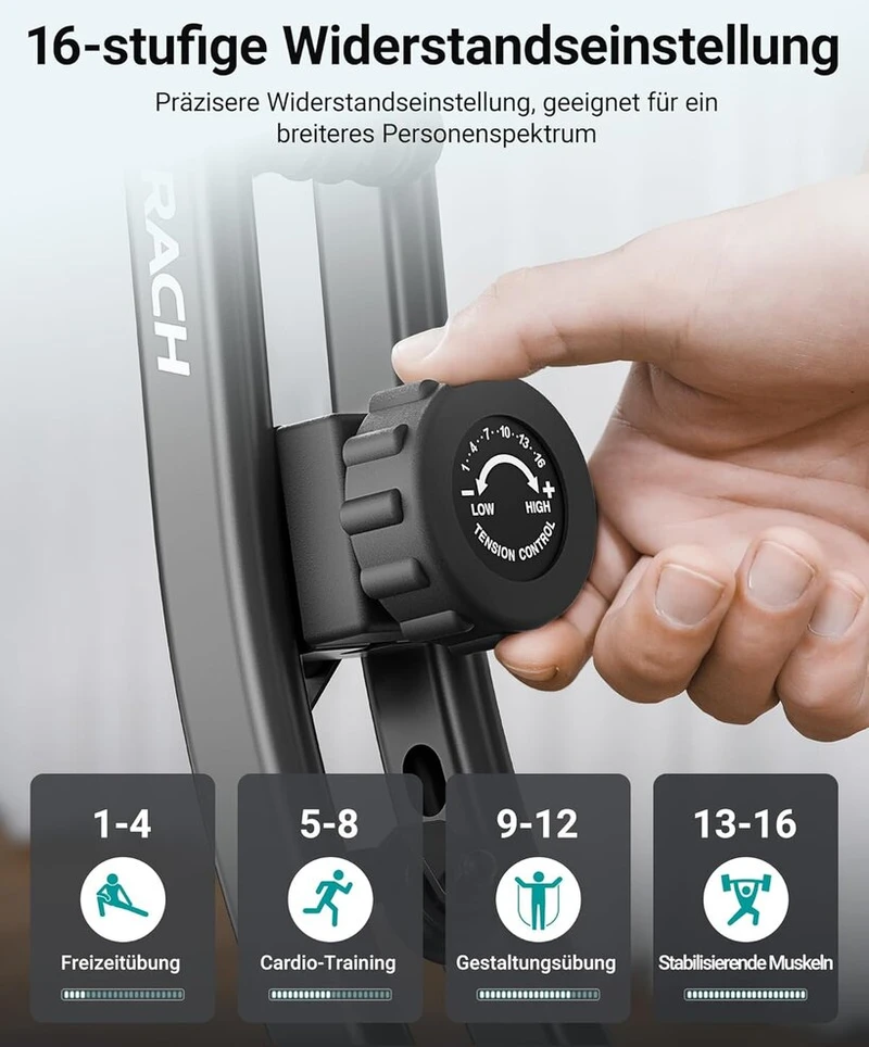 Merach 4-in-1 sulankstomas treniruoklis dviratis su lcd ekranu ir pulso matavimu, magnetinis ergometrinis treniruoklis su patogia sėdyne, treniruokliai namams, taupantys vietą