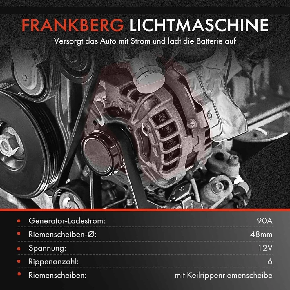 Mercedes Benz Generatorius Frankberg 90a Mercedes C/e Klasė, Clk