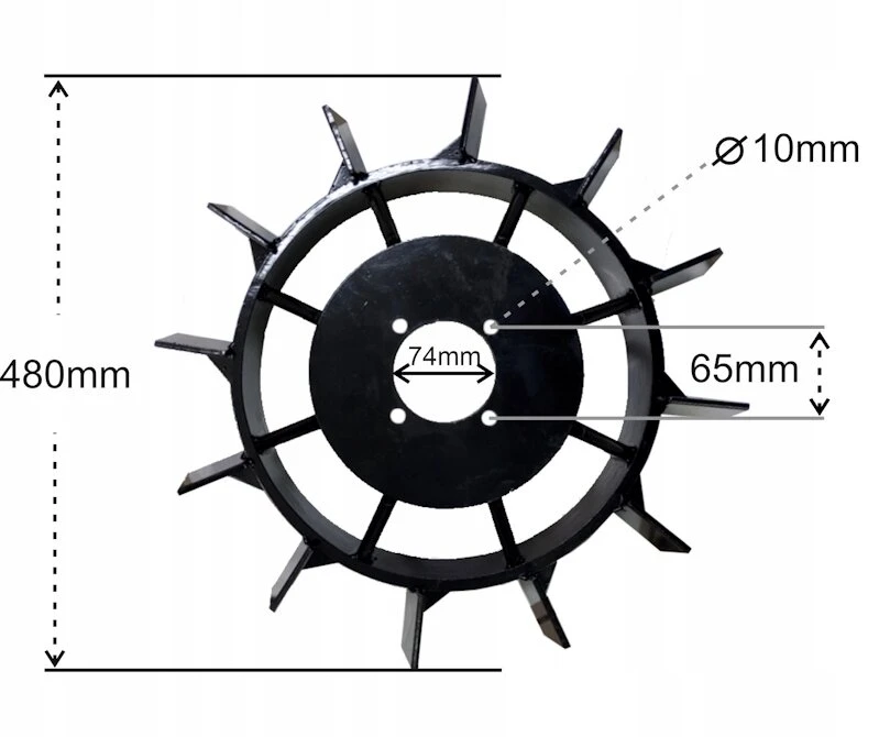 Metaliniai ratai vienaašiam traktoriui Mastercut Mc370 Rtj29 Tj01 Tj02 pora Mc370-16