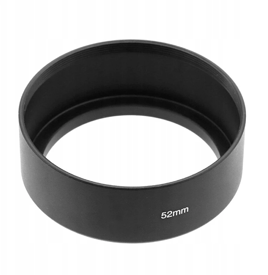 Metalinis standartinio tipo objektyvo gaubtas, prisukamas prie 52 mm objektyvo