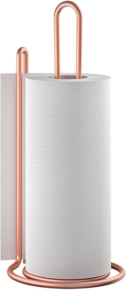 Metaltex 'my Roll' vertikalus virtuvinis popierinių rankšluosčių laikiklis, Polytherm Copper, 15 x 15 x 32 cm