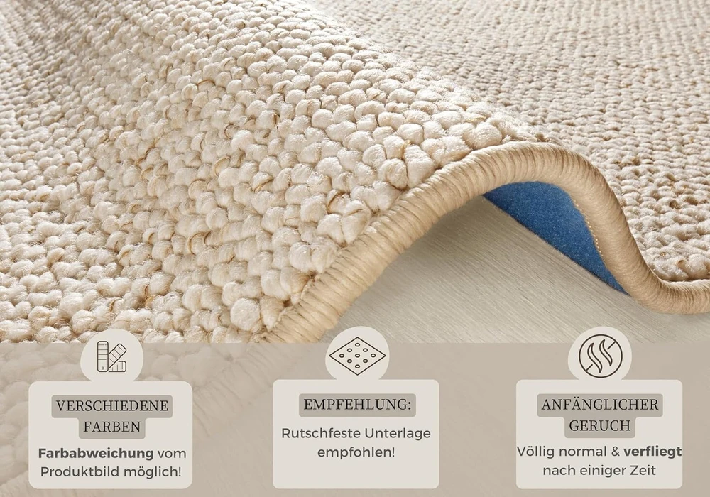 Lova Mia S Teppiche Bt Carpet Casual kilimėlis prie lovos, 3 dalių - kilimėlis prie lovos, bėgimo takelis trumpo plauko Skandi stiliaus vilnos imitacijos bėgimo takelių rinkinys vaikų kambariui, miegamajam, kreminės spalvos, 2 x 67 x 140 cm, 1 x 67 x 250 cm