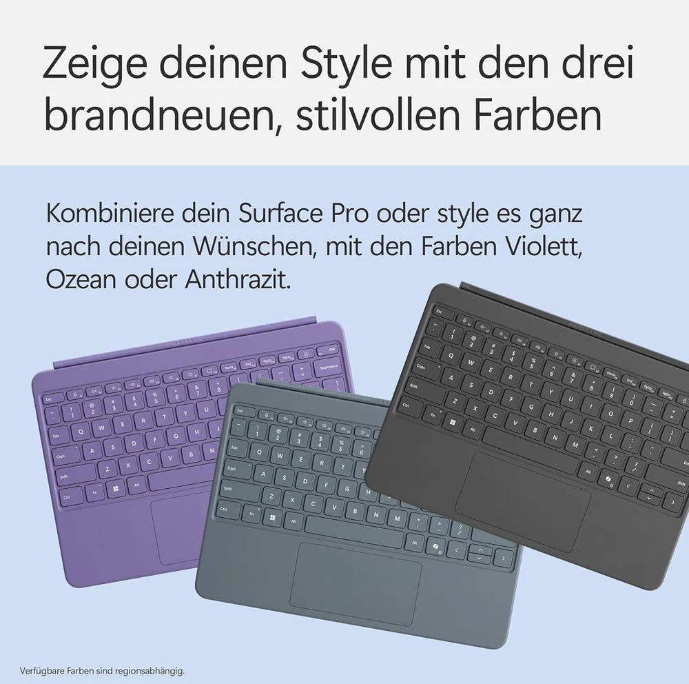 Micorosoft Microsoft Surface Pro 12 colių klaviatūra | Suderinama su Surface Pro (1-oji karta) | Antracito