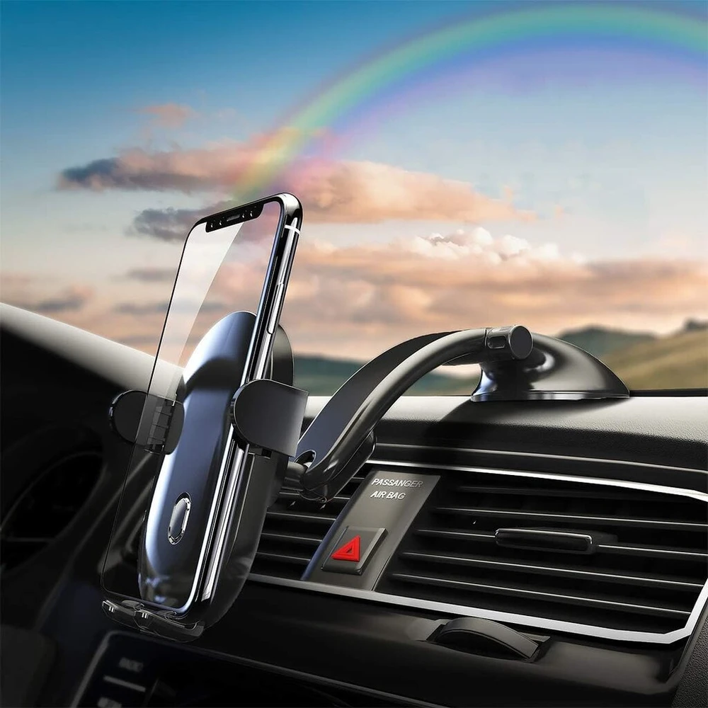 Midgard telefono laikiklis, automobilinis laikiklis su geliniu siurbtuku išmaniesiems telefonams