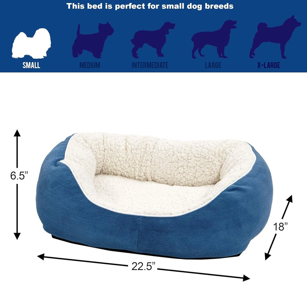 Midwest Homes for Pets Cuddle gultas šuniui, mėlyna, maža
