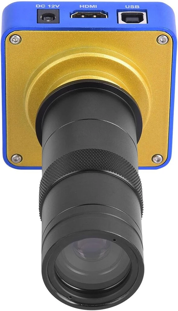 Mikroskopas Pramoninė Hdmi Usb vaizdo mikroskopo kamera su 100x objektyvu Eu kištukas 110-240v 38mp