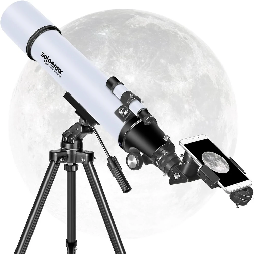Mikroskopas Profesionalus Refraktorius Teleskopas 80/900mm Vaikams ir Pradedantiesiems