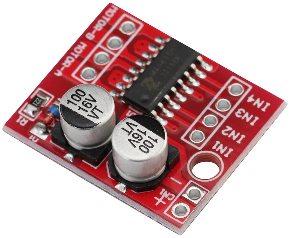 Mini Dc Variklio Valdiklis Dual Channel 1.5a x 2 Pwm Žingsninis