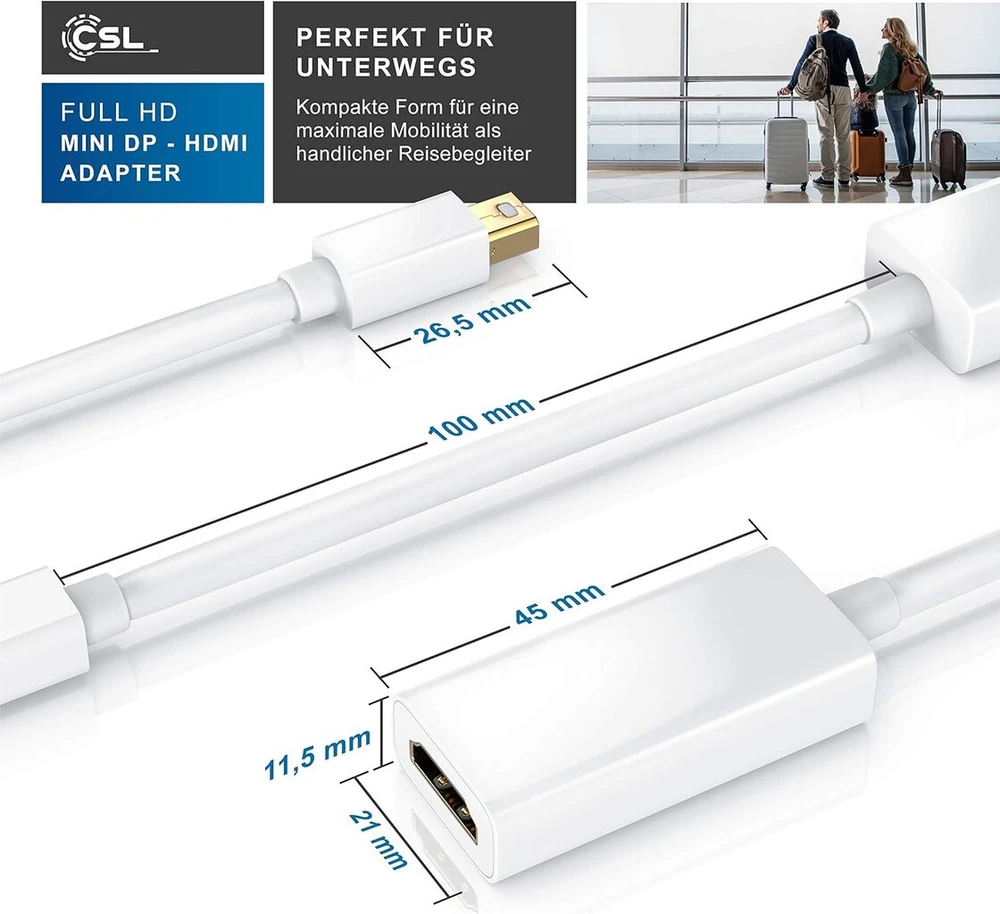 Mini Displayport į Hdmi adapteris