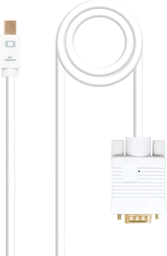 Mini Displayport į Vga adapterio laidas, 3m, baltas